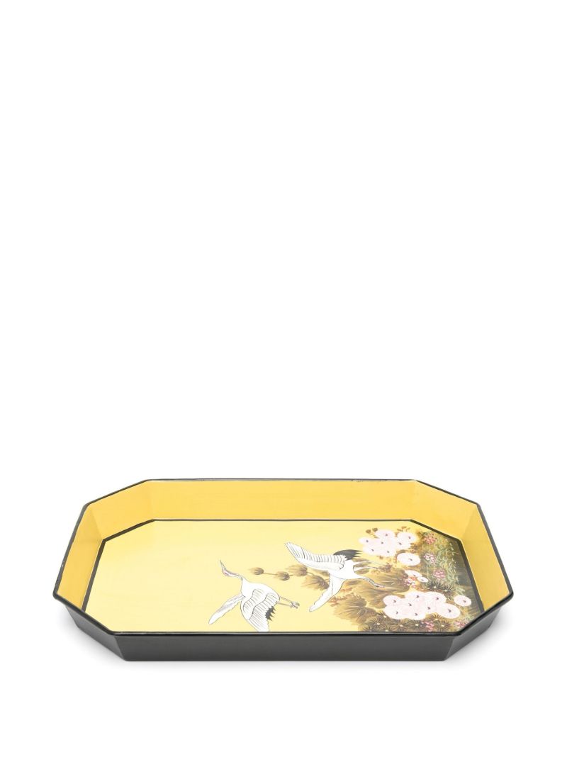 Yellow Flora Iron Tray
