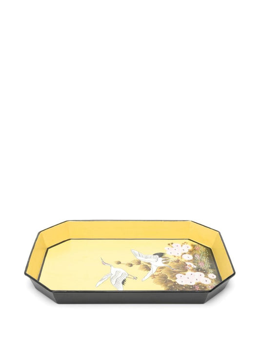 Yellow Flora Iron Tray