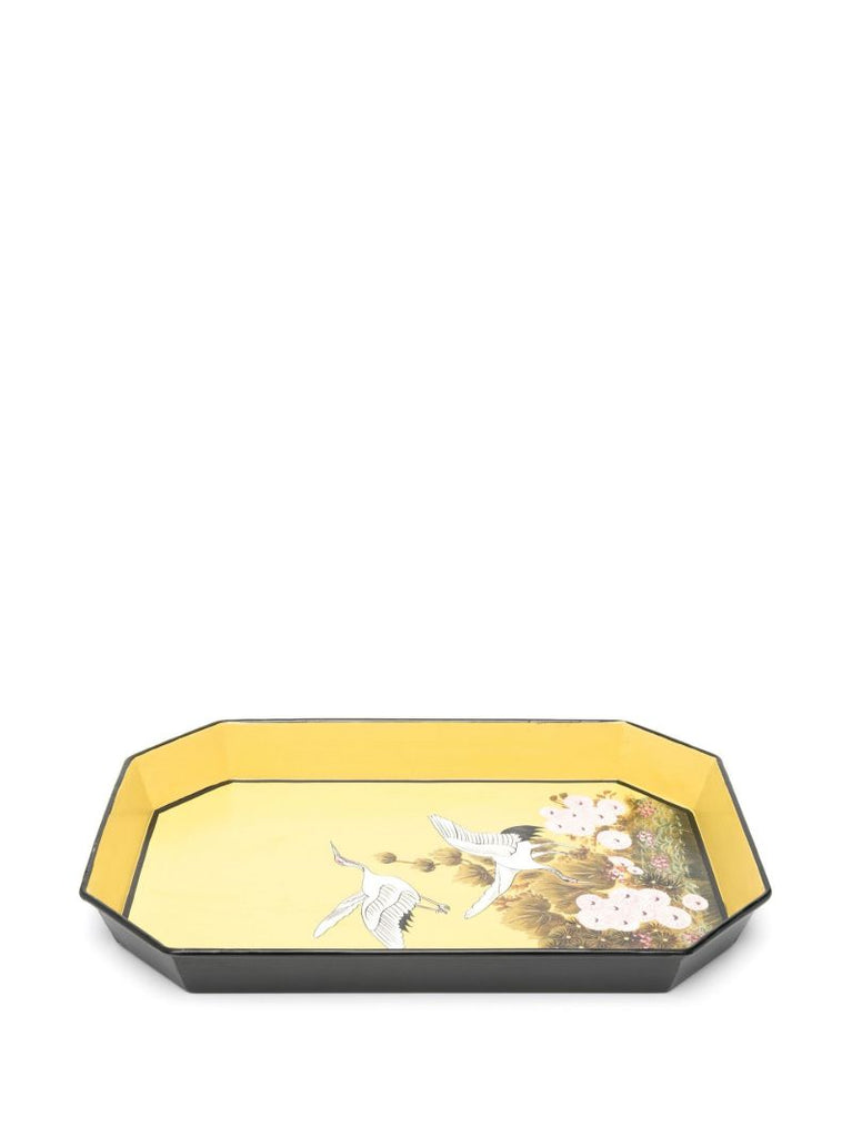 Yellow Flora Iron Tray