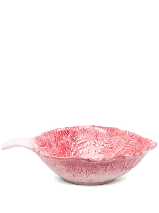 Pink Radicchio Ceramic Salad Bowl