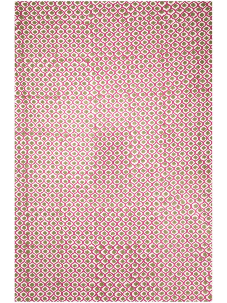 Pink Printed Cotton Tablecloth