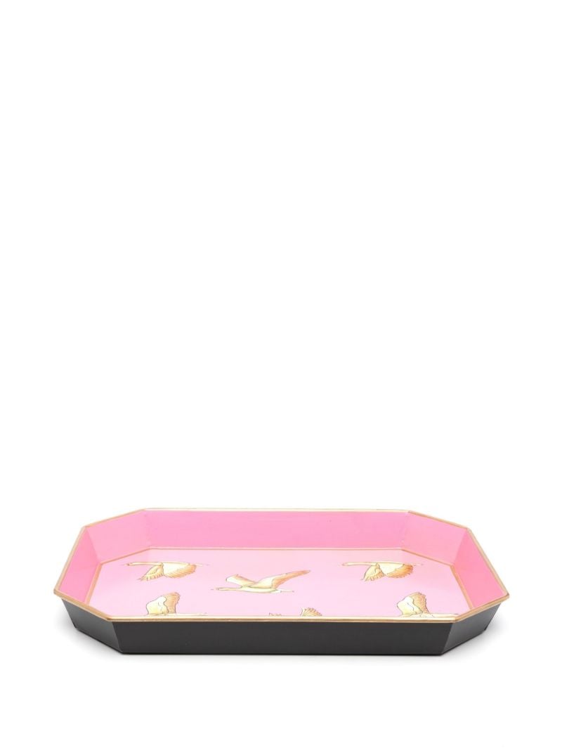 Pink Flora Iron Tray