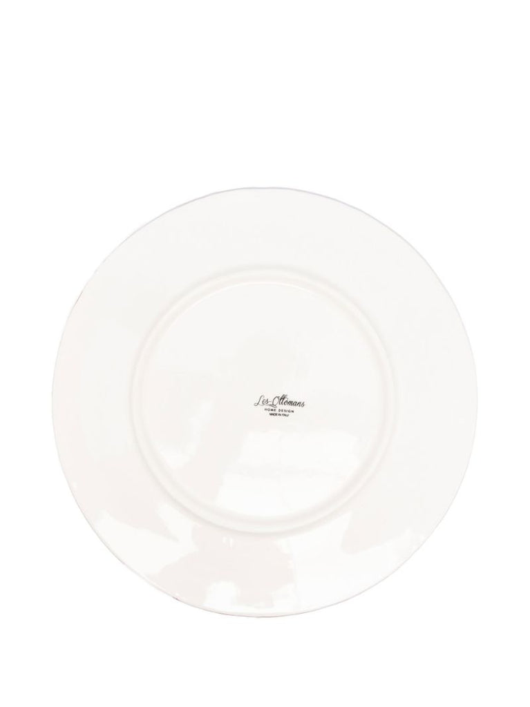 Pink Wicker Ceramic Plate Set