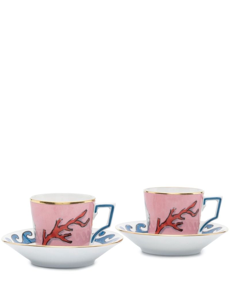 Pink Viaggio Di Nettuno Espresso Cup Set
