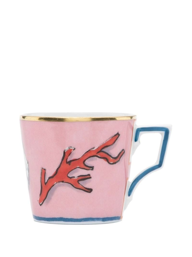 Pink Viaggio Di Nettuno Espresso Cup Set