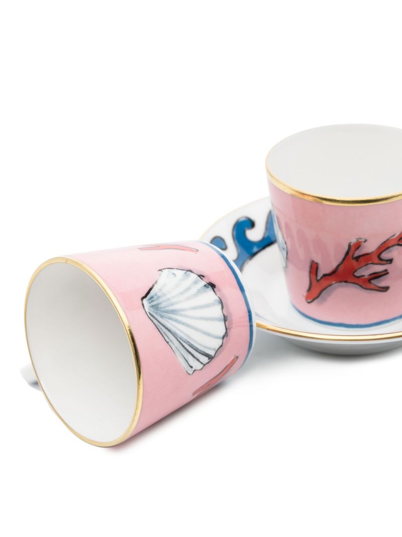 Pink Viaggio Di Nettuno Espresso Cup Set
