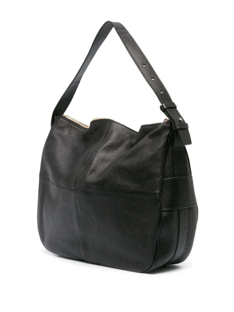 Black Hana Suede Shoulder Bag