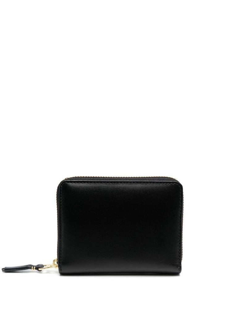 Black Zip-up Leather Wallet