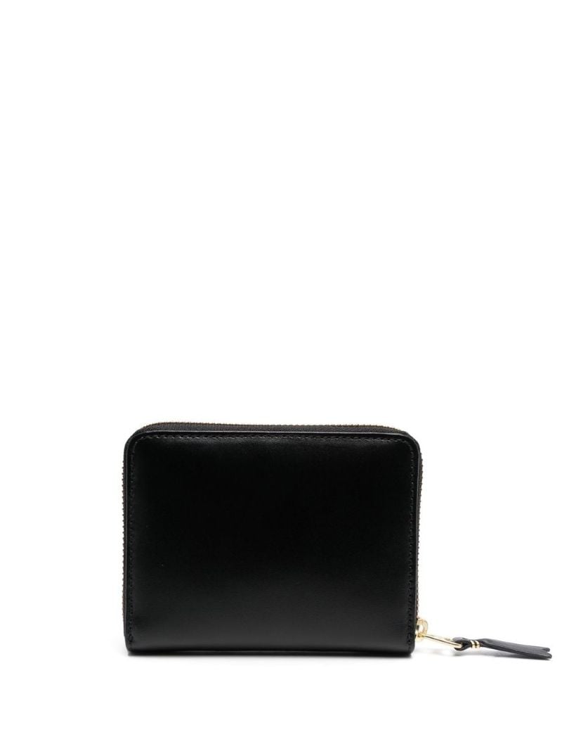 Black Zip-up Leather Wallet