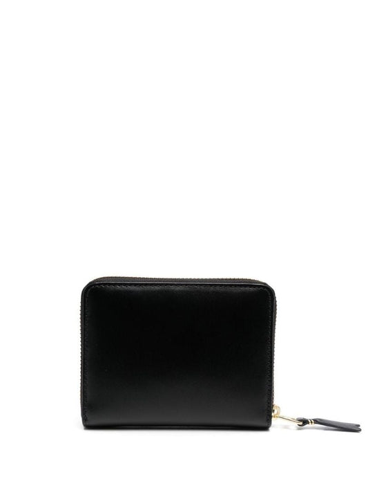 Black Zip-up Leather Wallet