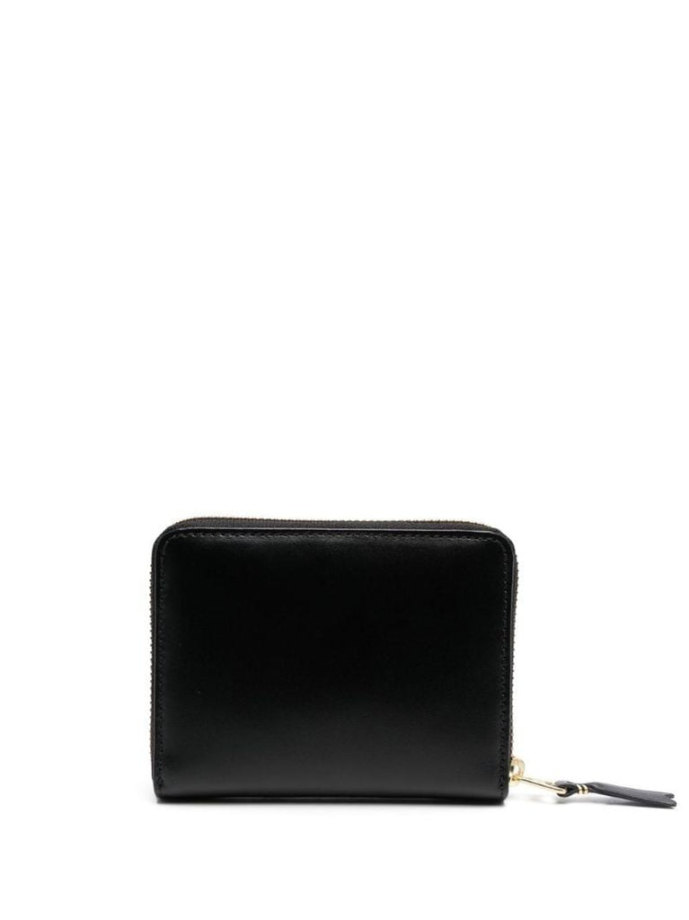 Black Zip-up Leather Wallet