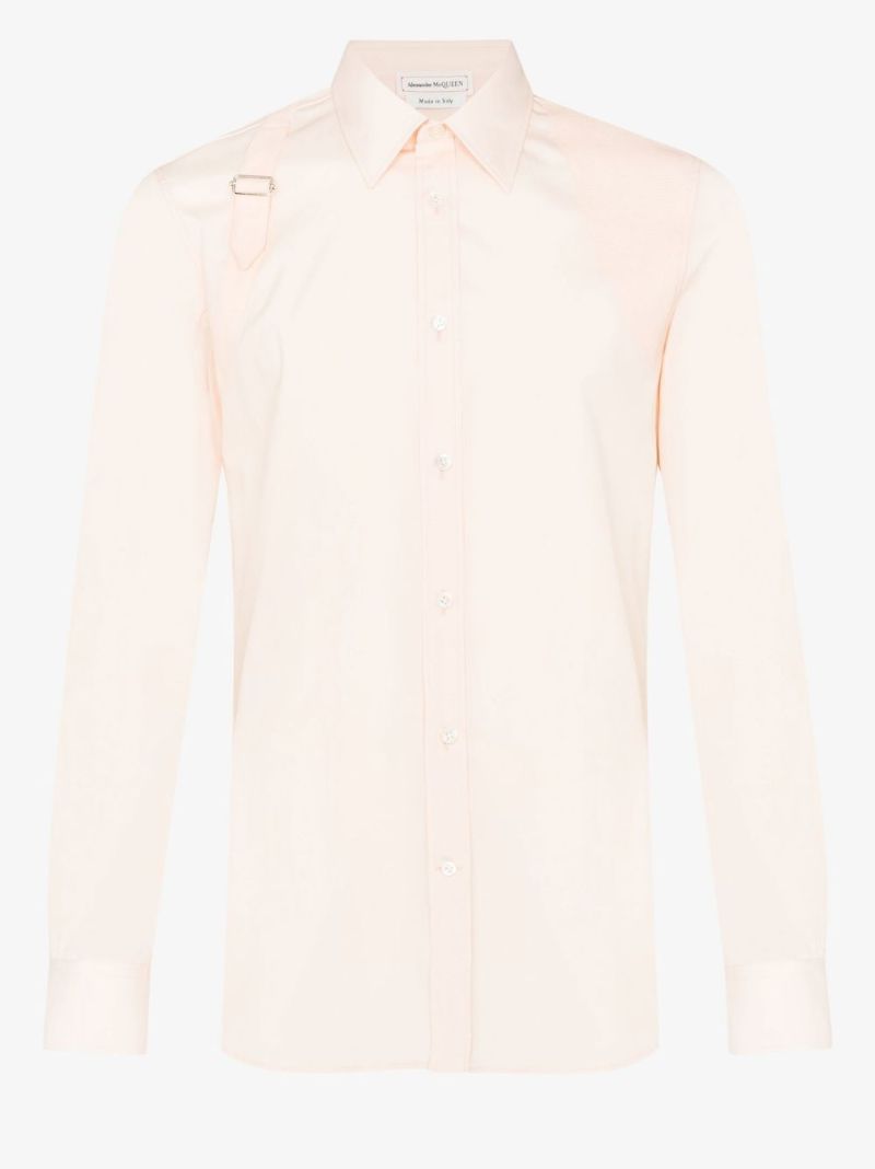Orange Harness Cotton Shirt
