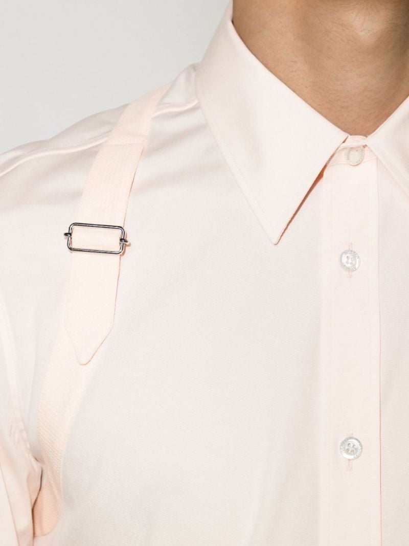 Orange Harness Cotton Shirt