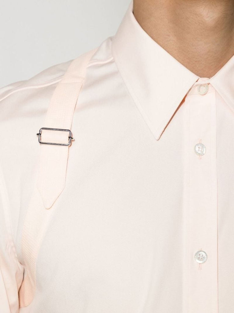 Orange Harness Cotton Shirt