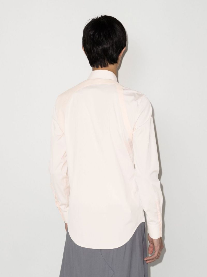Orange Harness Cotton Shirt