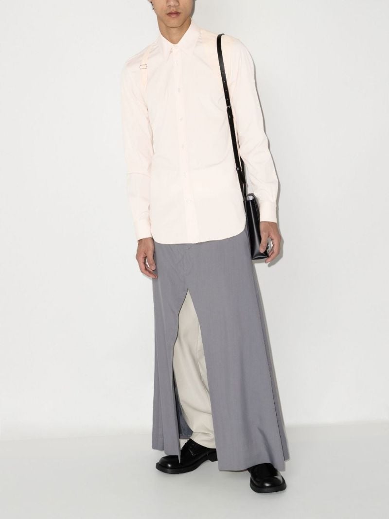 Orange Harness Cotton Shirt