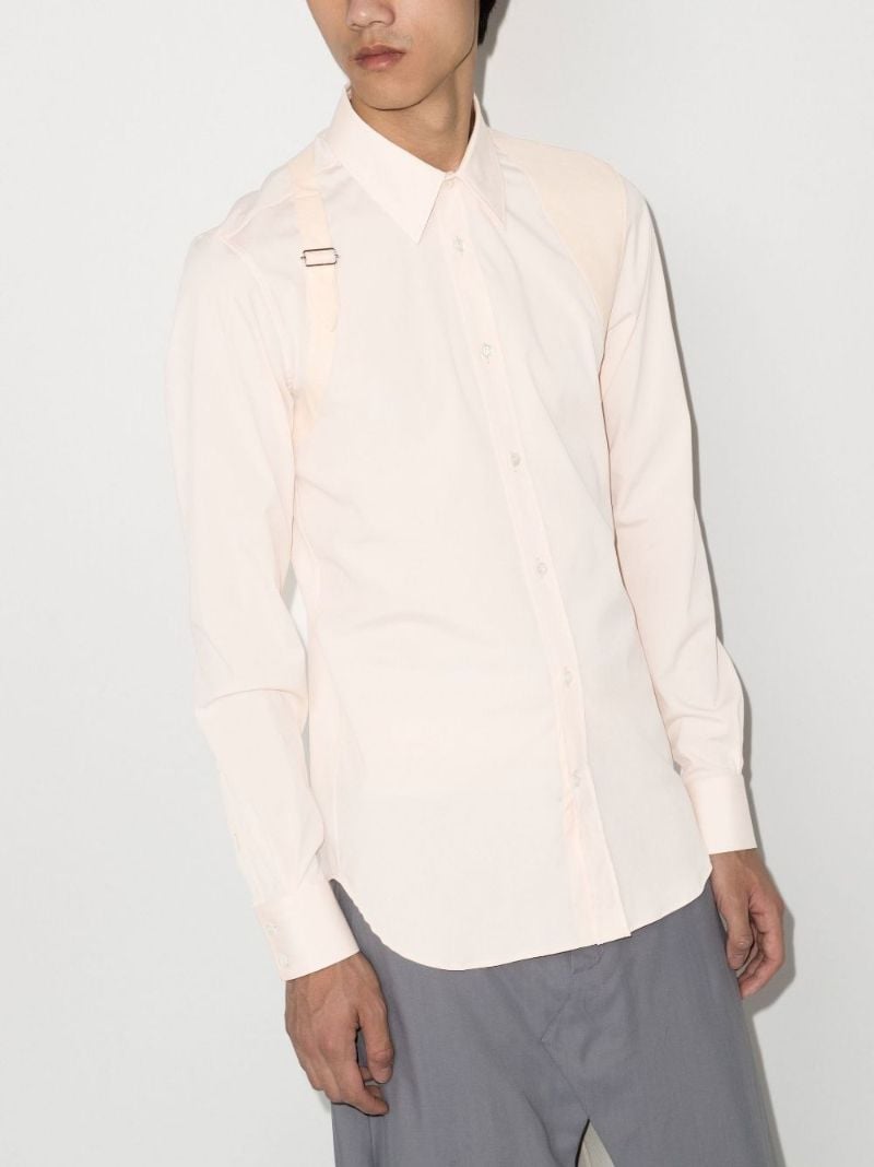 Orange Harness Cotton Shirt