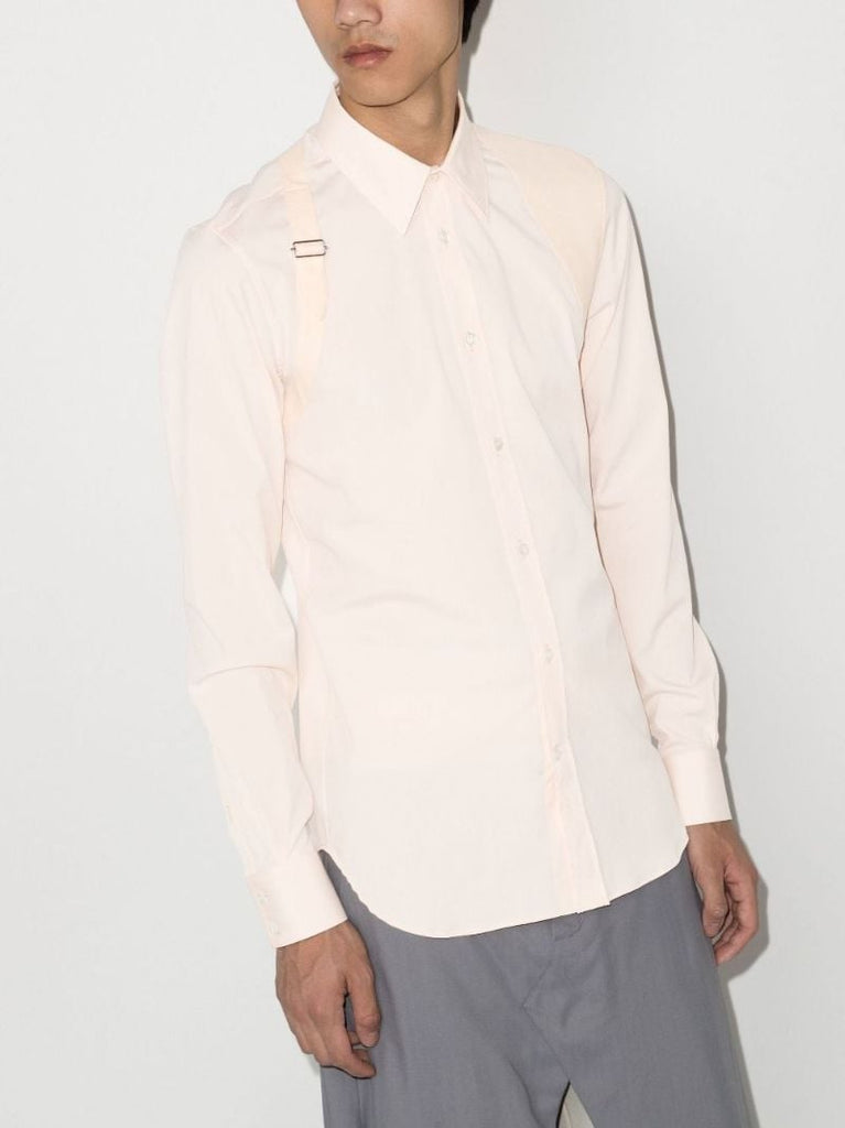 Orange Harness Cotton Shirt