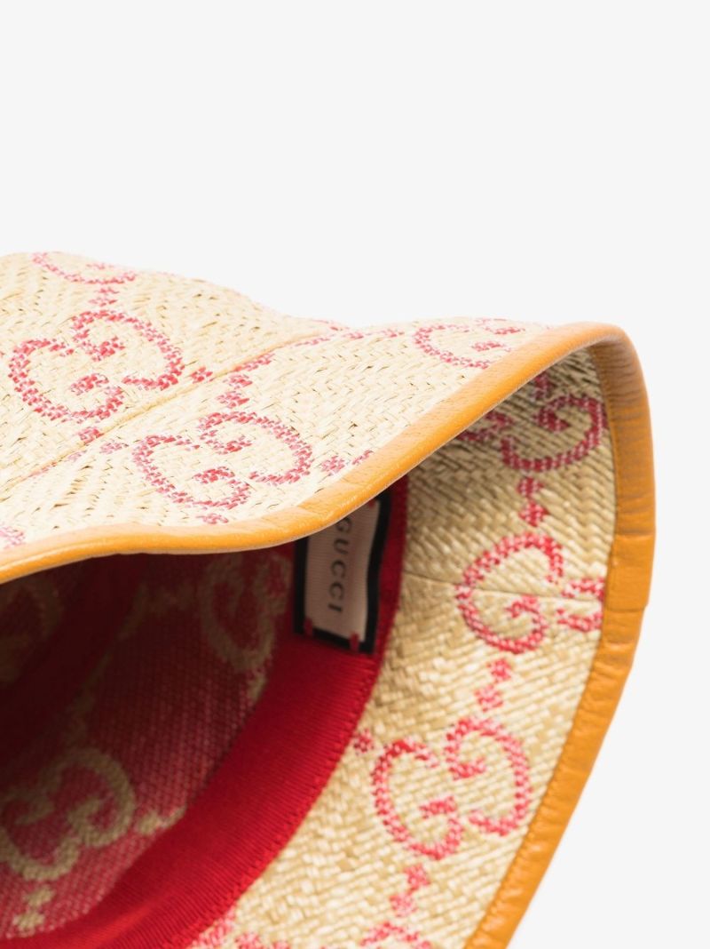 Neutral Gg Supreme Straw Bucket Hat