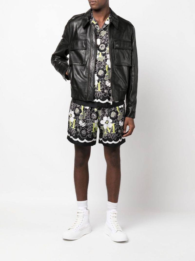 Classic Collar Leather Jacket