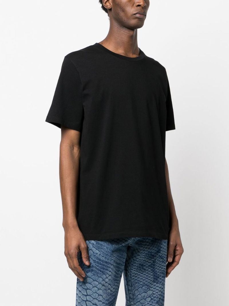 Black Logo Print Cotton T-shirt