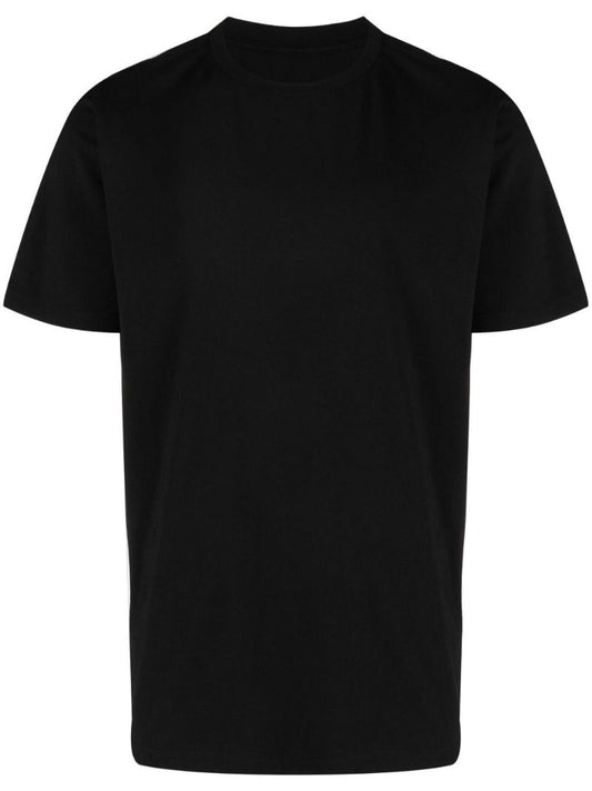 Black Logo Print Cotton T-shirt