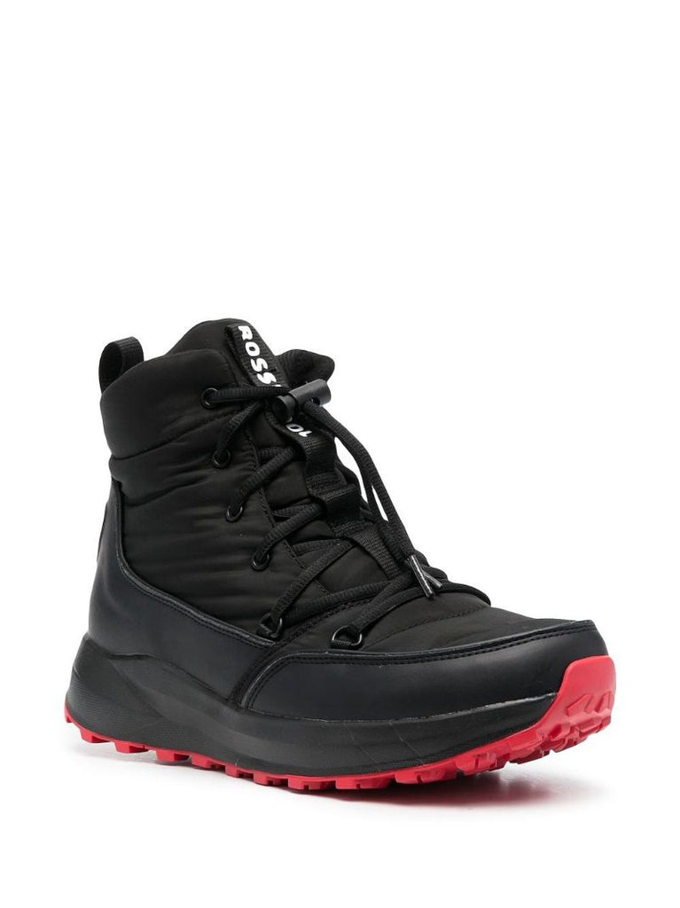 Black Podium Lace-up Boots