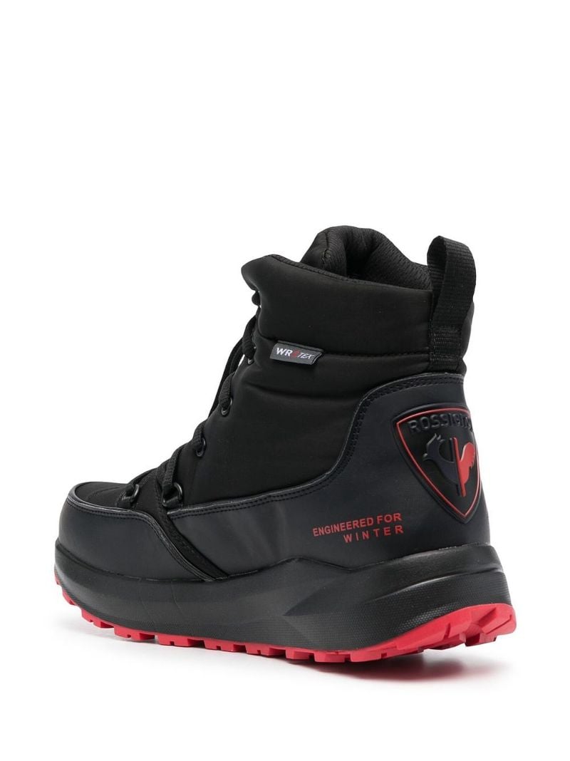 Black Podium Lace-up Boots