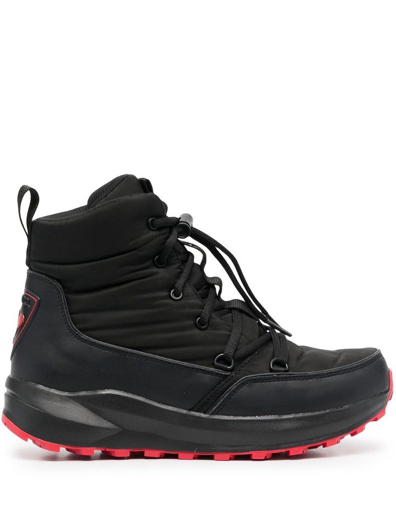 Black Podium Lace-up Boots
