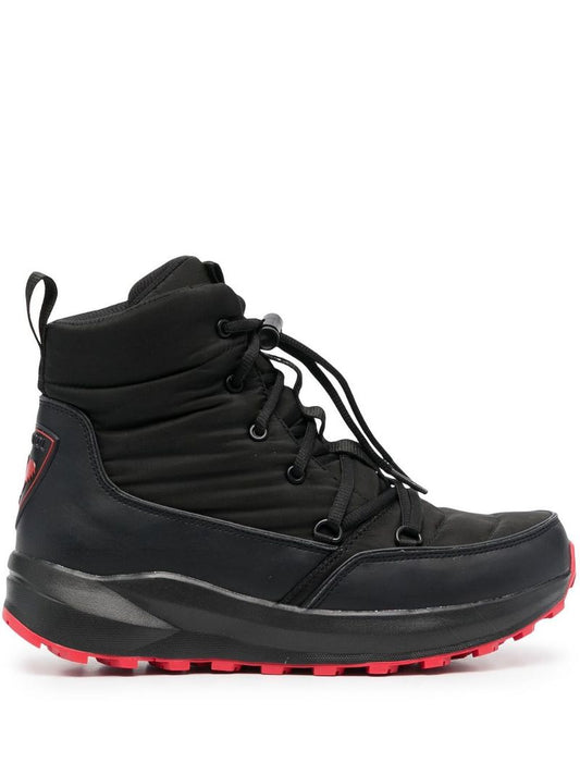 Black Podium Lace-up Boots