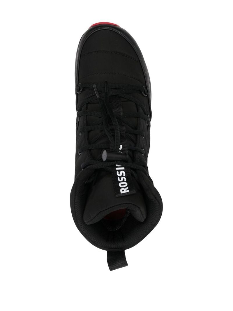 Black Podium Lace-up Boots