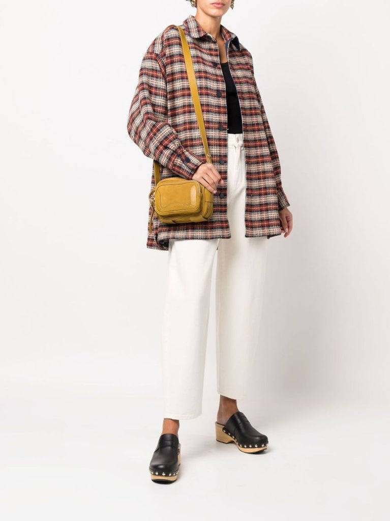 Green Hana Suede Camera Bag