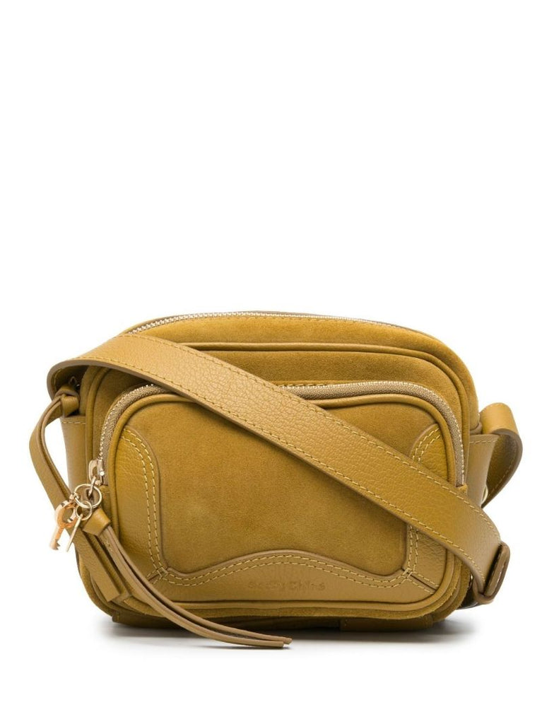 Green Hana Suede Camera Bag