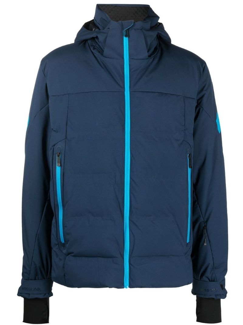 Blue Depart Hooded Ski Jacket