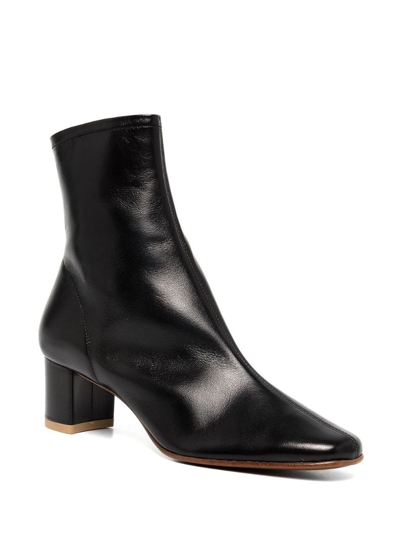 Black Sofia 65 Leather Ankle Boots