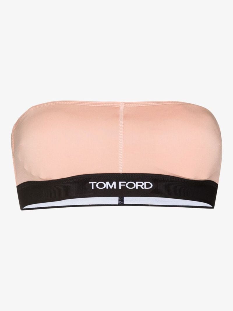Pink Logo Bandeau Bra