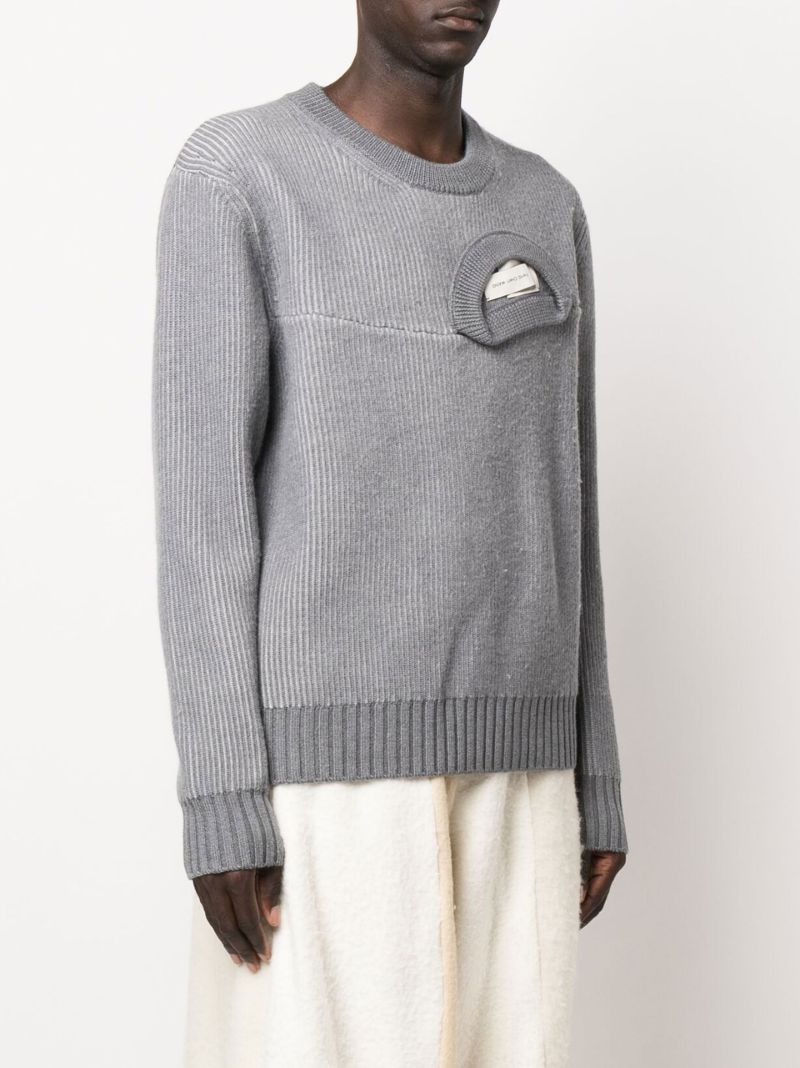 Grey 2-in-1 Wool Sweater