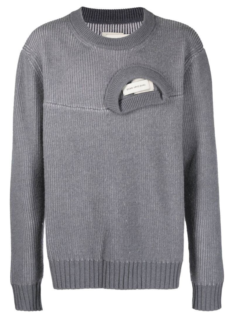 Grey 2-in-1 Wool Sweater
