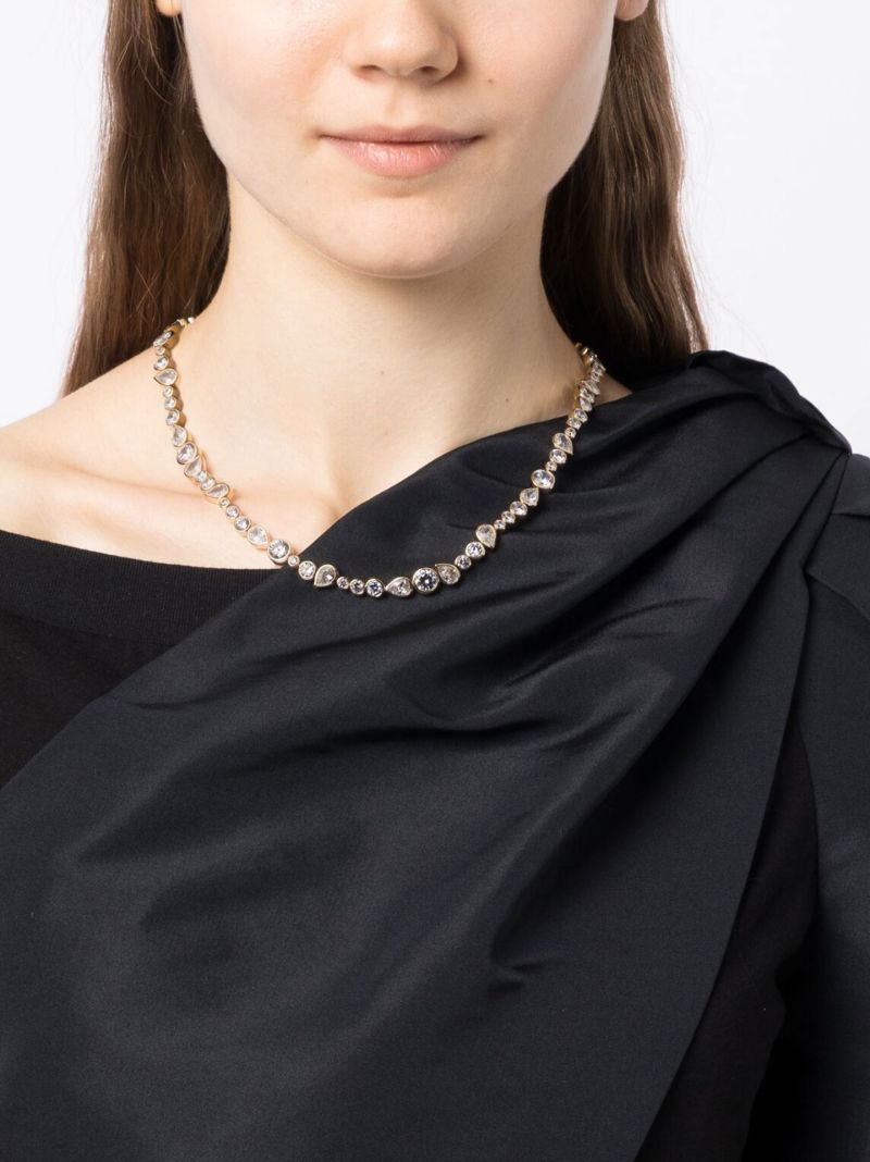 Gold Vermeil Anti-heroes Crystal Necklace