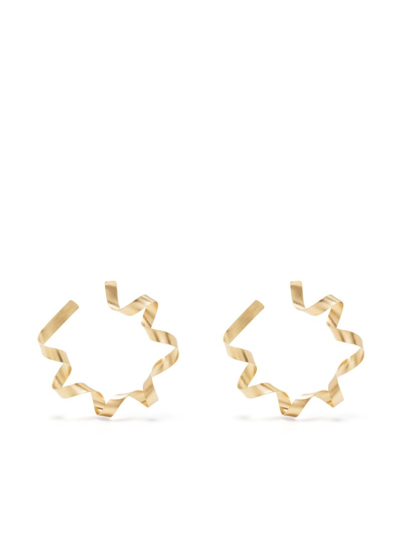 Gold Vermeil This Is What Happens When the Paper Shredder Malfunctions I Hoop Earrings