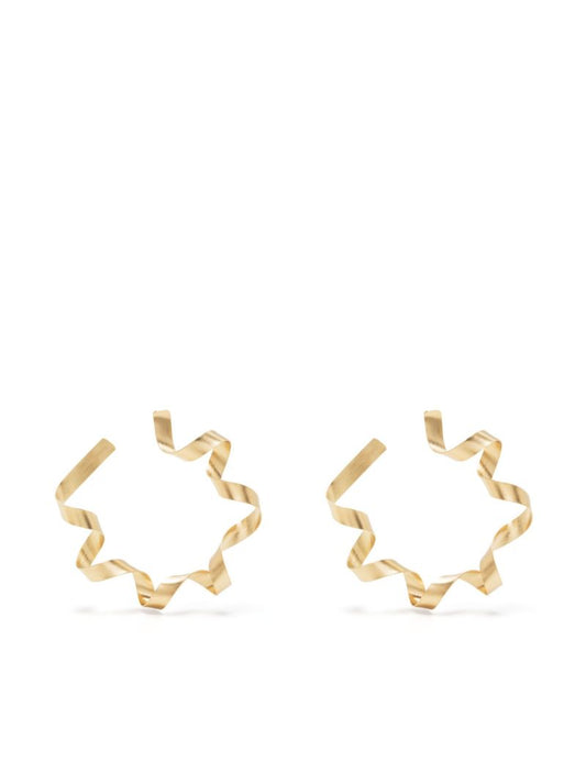 Gold Vermeil This Is What Happens When the Paper Shredder Malfunctions I Hoop Earrings