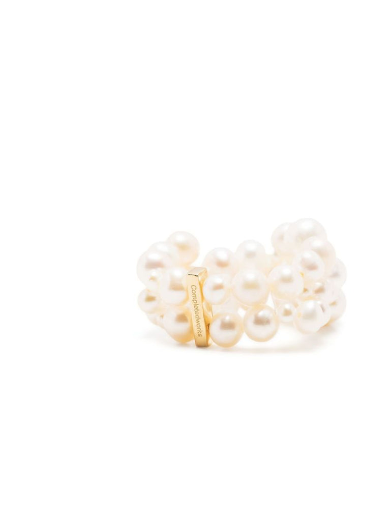 Gold Vermeil the Inevitable Husband Pearl Ring