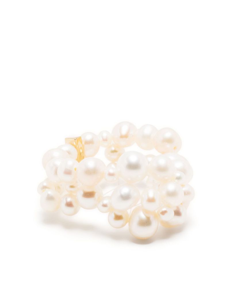 Gold Vermeil the Inevitable Husband Pearl Ring