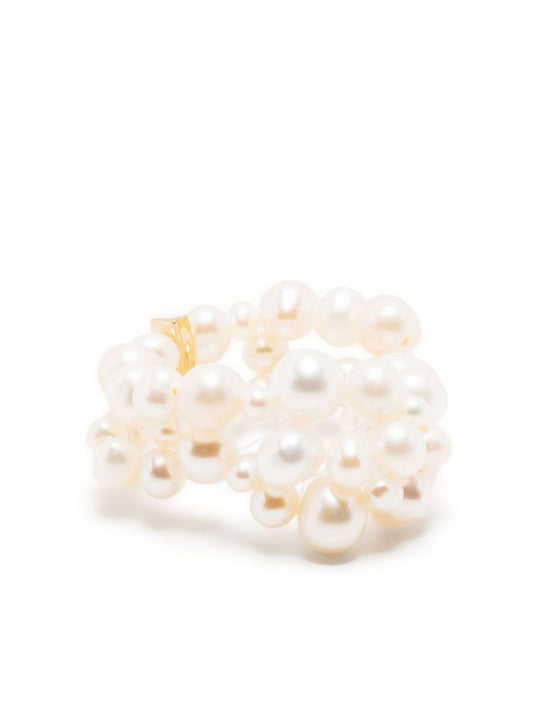 Gold Vermeil the Inevitable Husband Pearl Ring
