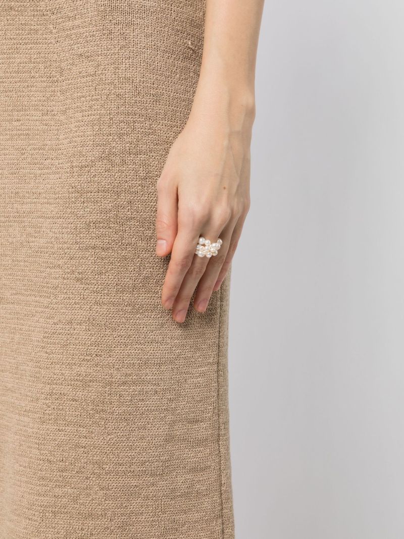 Gold Vermeil the Inevitable Husband Pearl Ring