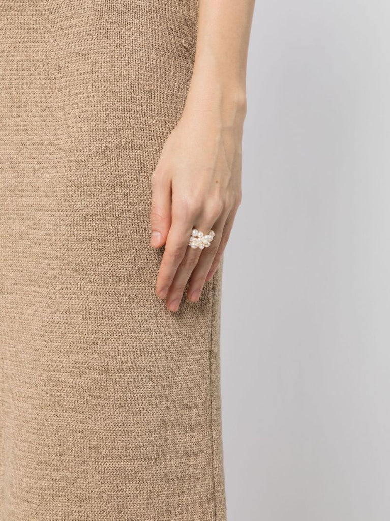 Gold Vermeil the Inevitable Husband Pearl Ring