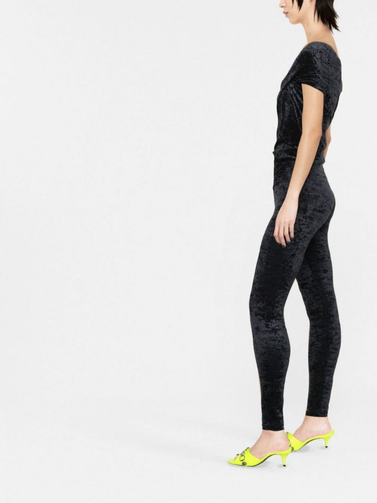 Black Keila Velvet Leggings