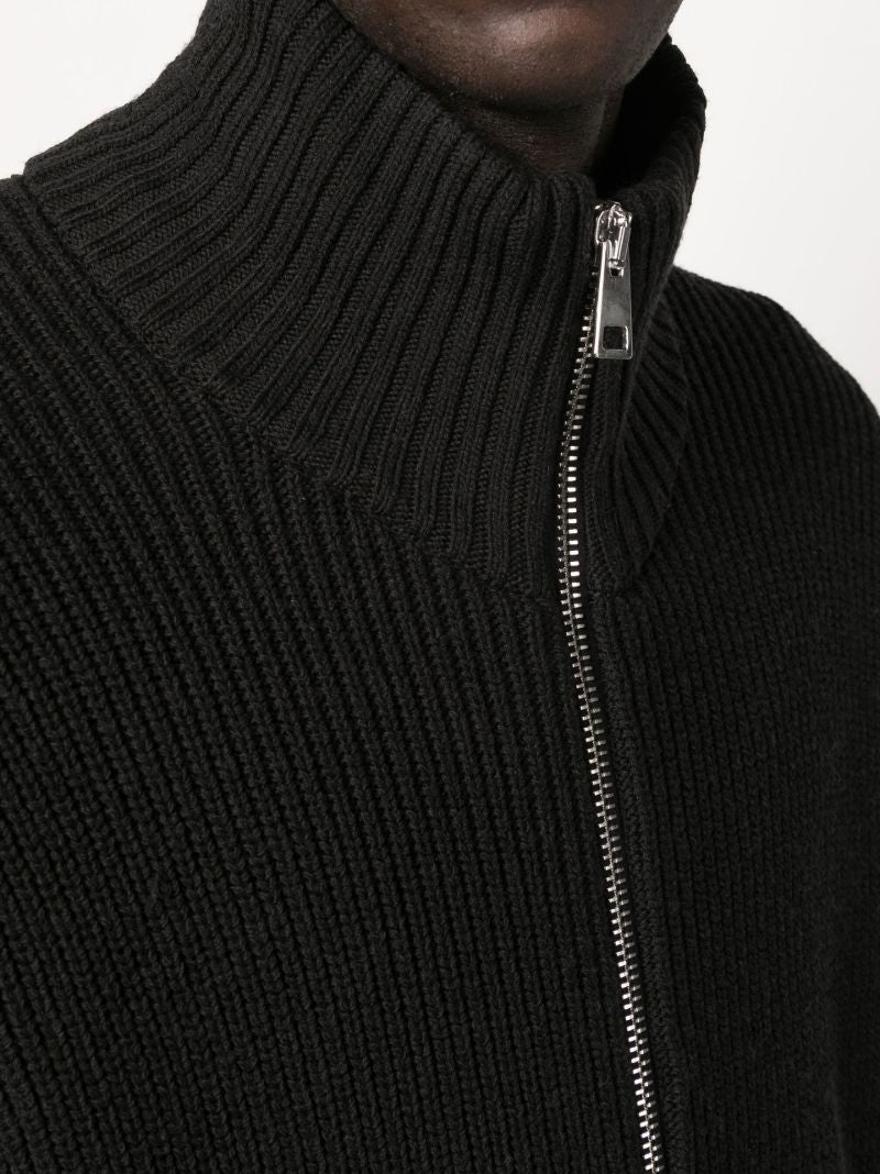 Black Full Zip Will-tech Sweater