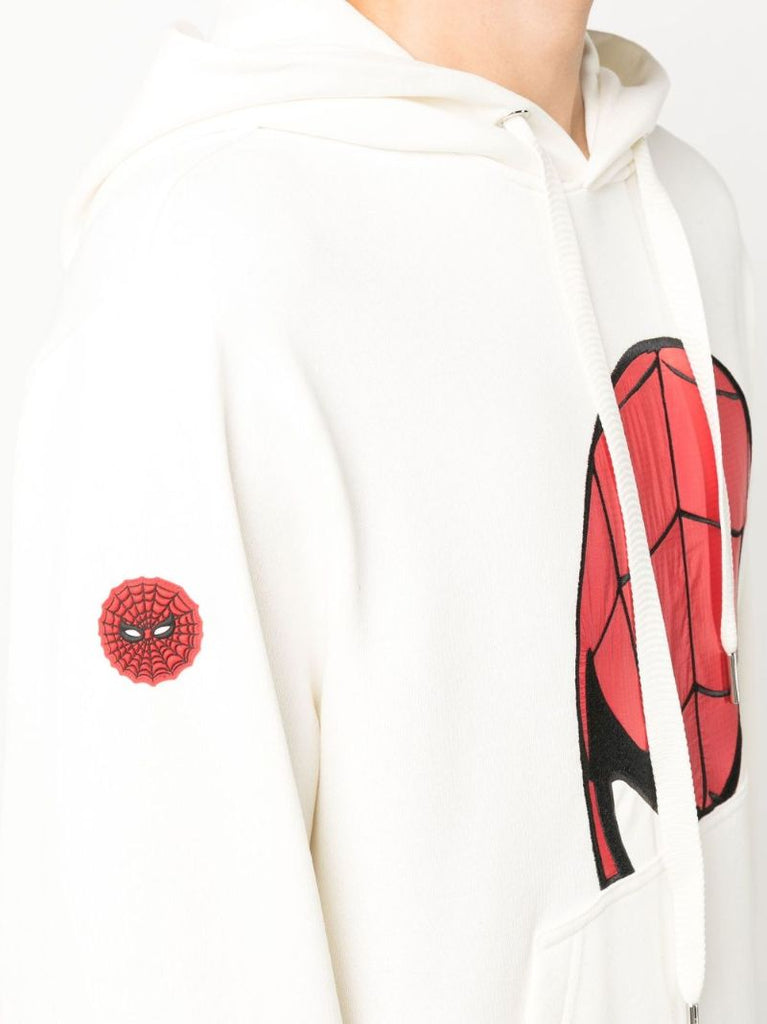 X Marvel White Spider-man Cotton Hoodie