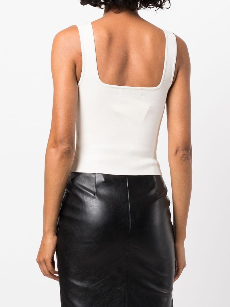 Neutral Square-neck Tank Top
